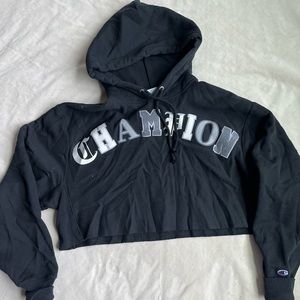 Champion cropped hoodie